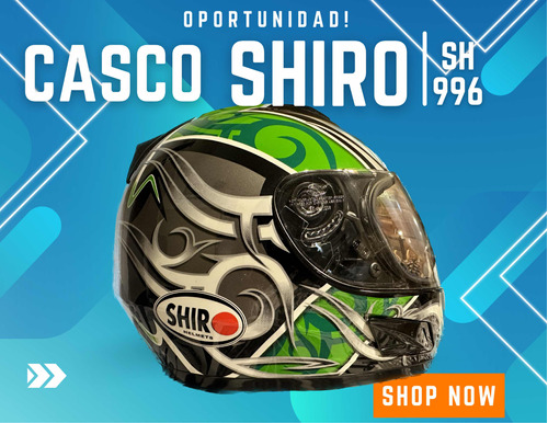 Imperdible Casco Shiro Sh996 Impecable Como Nuevo