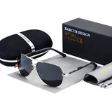Gafas De Sol Con Protección Solar Uv400 De Aluminio. Color De La Lente Negro Diseño Mirror