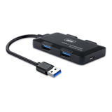 Adaptador Hub 4 Entradas  Usb 3.0 Con Puerto De Carga + Otg