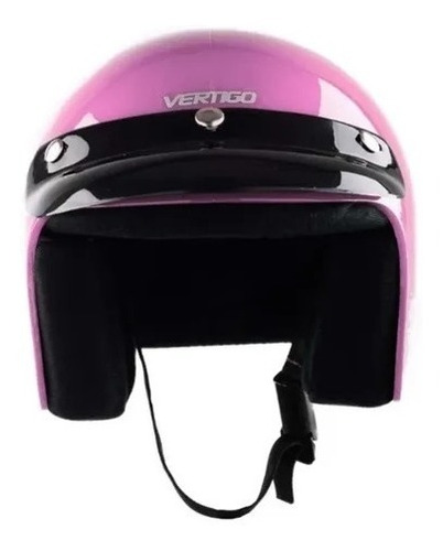 Casco Basic Abierto Moto Talle S Rosa Vertigo 56cm Ourway