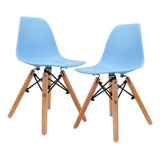 Sillas Modernas Infantil Niño Niña Eames Plástico 2 Piezas