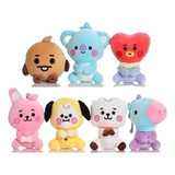 7 Piezas De Kpop Bts. Bt21 Muñeco Peluche Juguetes Niños Reg