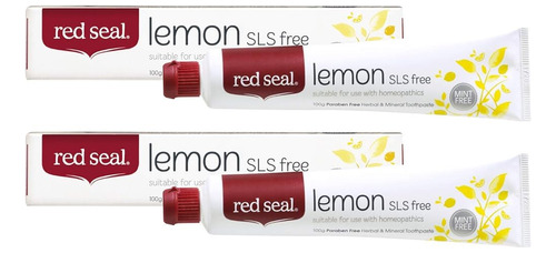 Pasta De Dientes De Limón Red Seal Para Homeópatas, Homeopát