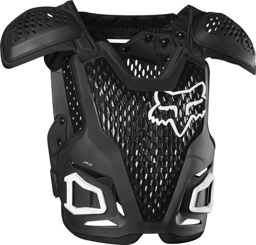 Peto Fox Roost Guard R3 Negro Hombrera Motocross Enduro Niño