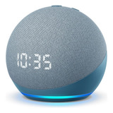 Amazon Echo Dot Echo Dot 4th Gen With Clock Con Asistente Virtual Alexa, Pantalla Integrada Color Twilight Blue 110v/240v