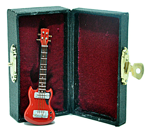 Mini Instrumento Musical Guitarra Decorativa Caixa Inclusa