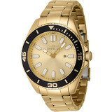 Reloj Invicta Pro Diver 43mm De Acero Inoxidable, Dorado 