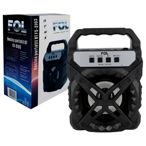 Bocina Bluetooth Portatil Fol 3 Pulgadas Fm Usb