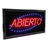 Cartel Abierto Luminoso Led Comercio Local Oficina Lite