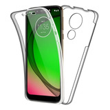 Capa Case Capinha 360 Cobre Tela Inteira P/ Moto G7 Plus 6.2