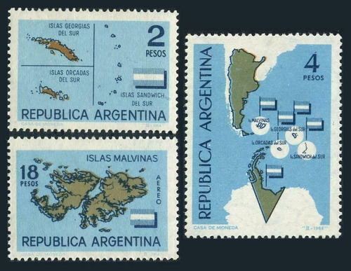 1964 Antártida Islas Del Atalntico - Argentina (serie) Mint