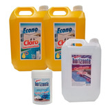 Combo Pileta Cloro 10l Clarificante 5l Pastillas 3º Acc 1 Kg