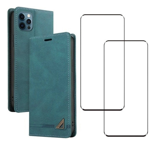 Funda Con Tapa For Samsung Carcasa De Cuero For iPhone