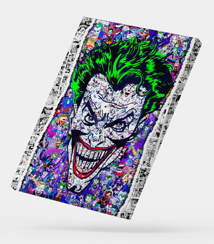Cuadro Impresión Digital Lienzo: The Joker Comic Collage