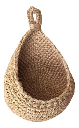 Cesta Colgante De Cuerda Pequeña, 25cmx31cmx18cm