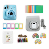 Kit Cámara Instantánea Instax Mini 11 Azul Con Accesorios