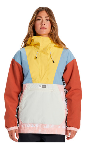 Anorak Dc Snow Mujer Chalet Amarillo-multi Cli