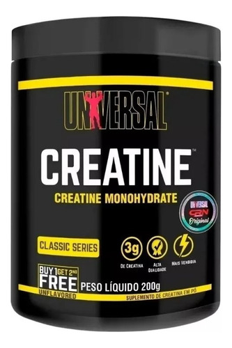 Creatina Creapure Universal 100% Importada E Original C Selo