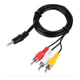 Cable Para Audio/video De Plug 3.5 A 3 Plugs Rca 1.8m