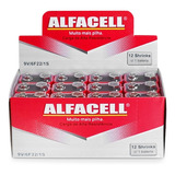 Bateria Alfacell 9v Caixa Com 12 Unidades Original C/ N.fisc