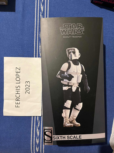 Sideshow Scout Trooper Escala 1/6. Star Wars Nuevo!