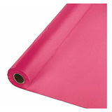 Mantel Plástico Económico Color Rosa Fuerte 40  X 300 Pies