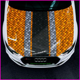 Vinil Decorativo Auto Cofre Piel Dragon Naranja - 150x175cm