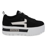 Tenis Plataforma Negro 23243