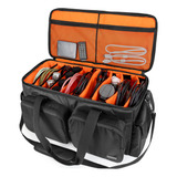 Trunab Dj Cable File Bag Detachable Padded Bottom And Divide