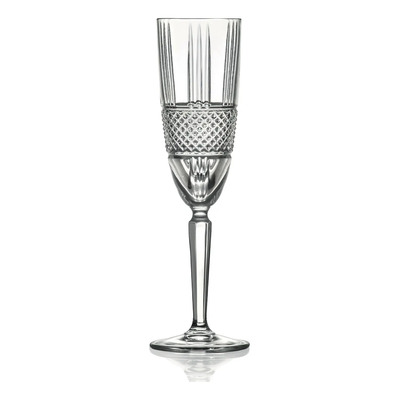 Juego 2 Copas Flauta Cristal Cortado Italianas Brillante Rcr | Envío gratis