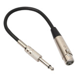 0.3m Xlr 3-pin A 1/4  Trs Audio Plug Micrófono Cable De