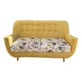 Sillon Bora Stock Asiento Estampado Floral Diseño Vintage 2c