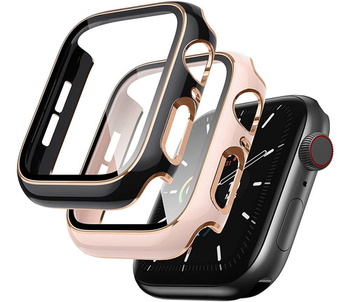 Lovrug Paquete De 2 Fundas Compatibles Con Apple Watch Case 