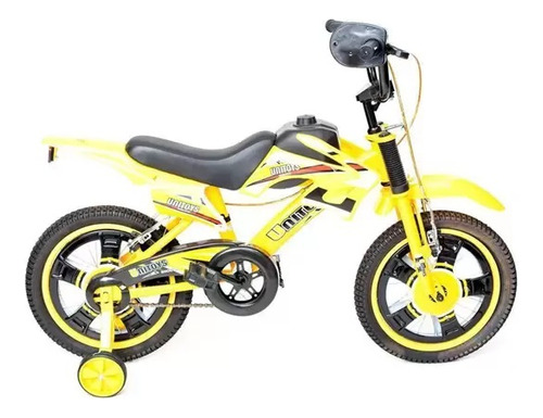 Bicicleta Infantil Aro 14 Moto Bike Com Rodinha