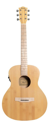 Guitarra Electroacustica Bamboo Ga-38-bamboo-q Con Funda Msi