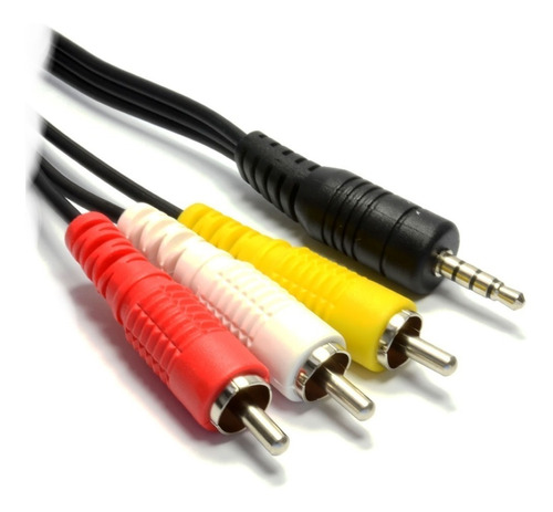 Cable Auxiliar De Video Plug 3.5 A 3 Rca Deco Decodificador