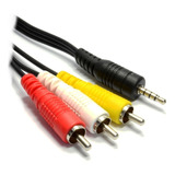 Cable Auxiliar De Video Plug 3.5 A 3 Rca Deco Decodificador
