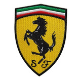 Ferrari Parche Bordado 9cm Deportivo Autos, Apliques De Tela