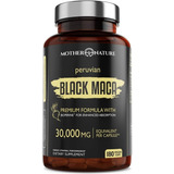 Maca Negra Organica 30.000 Mg Hombres Y Mujeres 180 Cap