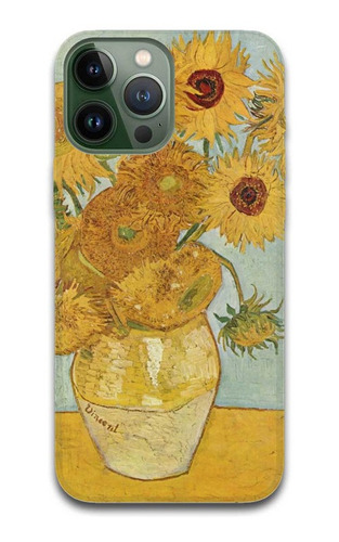 Funda Cel Van Gogh Girasoles Para iPhone Todos