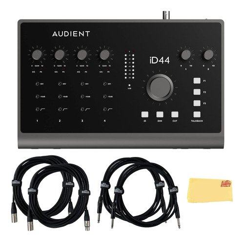 Audient Id44mkii Interfaz De Audio + 2 Cables Xlr