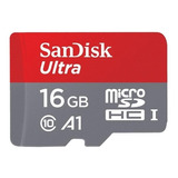 Cartão De Memória Sandisk Sdsqusc-016g-aw6ga  Ultra Plus Com Adaptador Sd 16gb