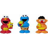 Juguetes De Baño Elmo, Cookie Monster Y Ernie Sesame Street