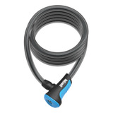 Candado De Cable Onguard 8164 180cmx10mm Bicicleta Azul