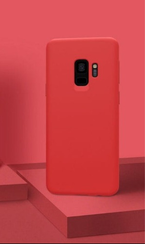 Funda Silicona Compatible Con Celular Samsung S9 Plus Rojo 