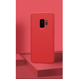 Funda Silicona Compatible Con Celular Samsung S9 Plus Rojo 