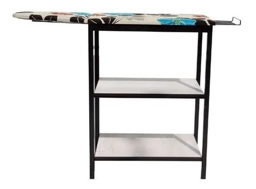 Mesa De Planchado Mixto Mueblemex Tubular Con Entrepaños