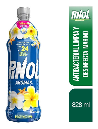 Pinol Antibacterial Limpia Y Desinfecta 828ml Marino