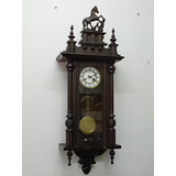 Antiguo Reloj De Pared Thomas Haller Aleman Funcionando