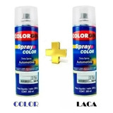 Pinturaa En Aerosol Gris Plata Para Llantas + Lacaa 300ml